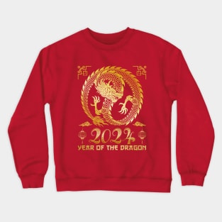 Golden Lunar Year Of The Dragon 2024 Crewneck Sweatshirt